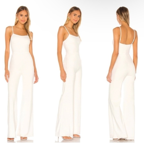 Lovers + Friends Pants - Lovers and Friends Lavinia Jumpsuit in White Size S